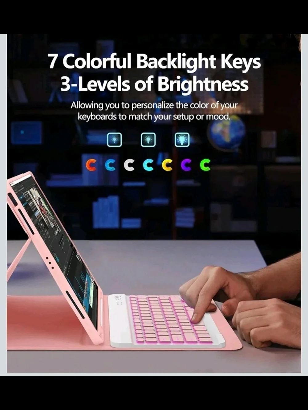 COO for iPad Air 13 Inch Case Keyboard (M4/M3/M2, 2026/2025/2024), Keyboard Case